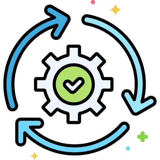 Continuity seo and web network continuity icon