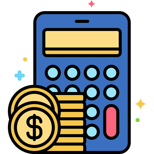 Budget business calculator budgeting icon