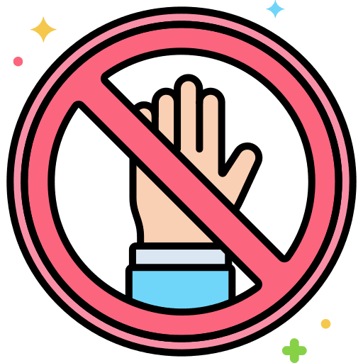 Off switch hand ui icon