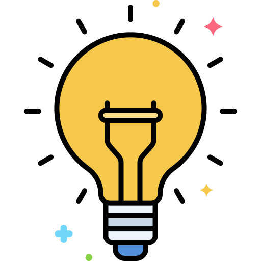 Solution creativity achievement creation icon
