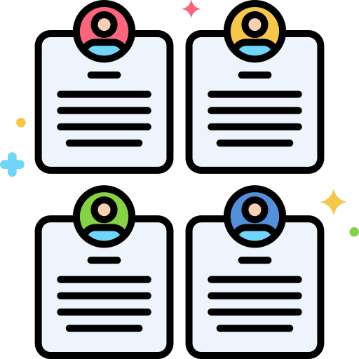 User scenario flow diagram icon