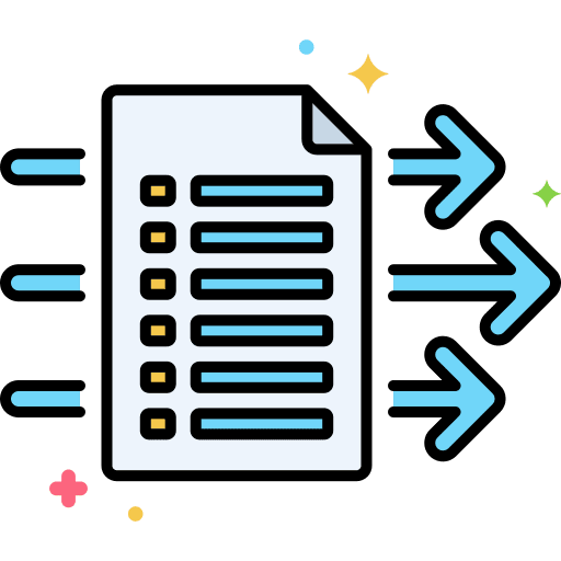 Backlog log document backlog process icon