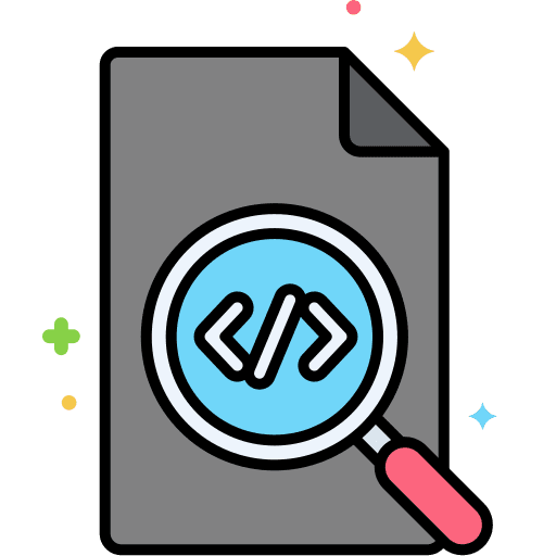 Code review browser code review code icon