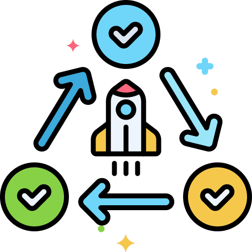 Release scrum product release release icon