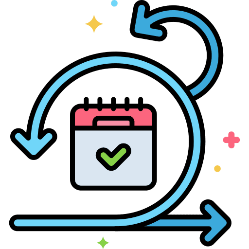 Scrum schedule scrum sprint icon