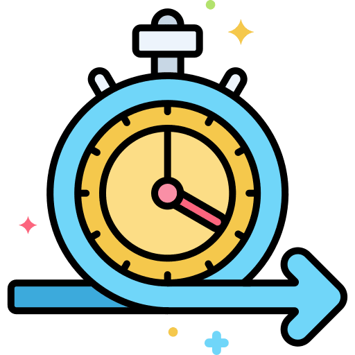 Developing agile clock time and date icon