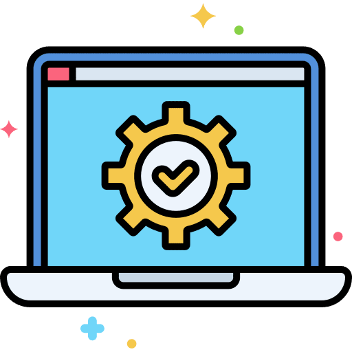 Software application software development seo and web laptop icon