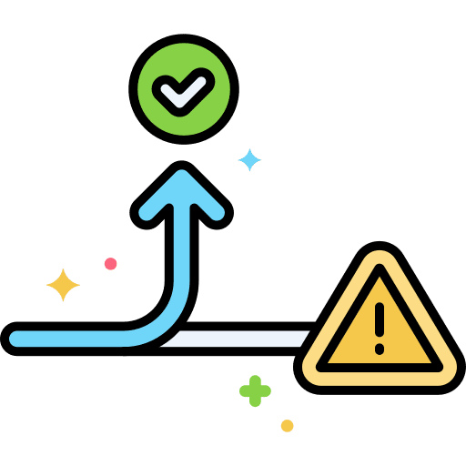 Change risk exchange warning icon
