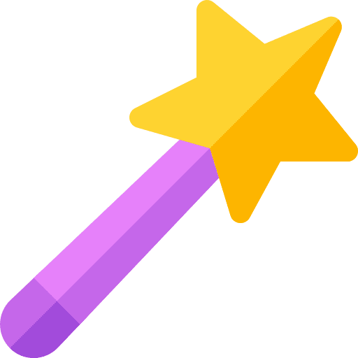 Magic wand magic wand childhood girly icons icon