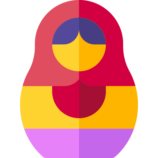 Matryoshka russian traditional cultures icon