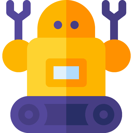 Robot child robot kid and baby icon