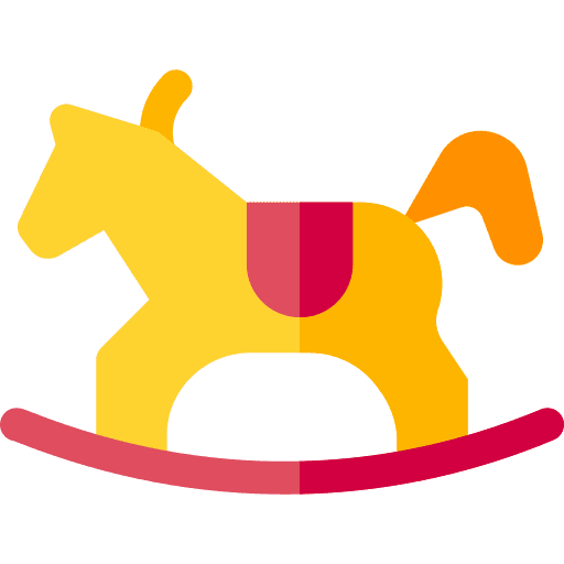 Rocking horse wooden rocking horse toy icon Rocking horse wooden rocking horse toy icon