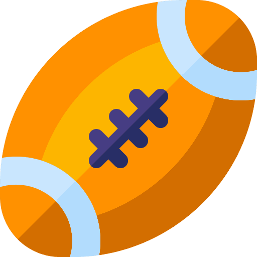 Rugby ball sport equipment team sport icon