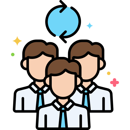 Team project target scrum icon