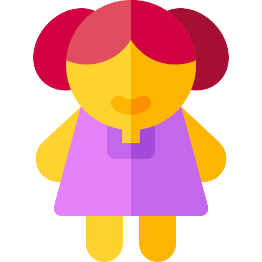 Doll girl child childhood icon Doll girl child childhood icon