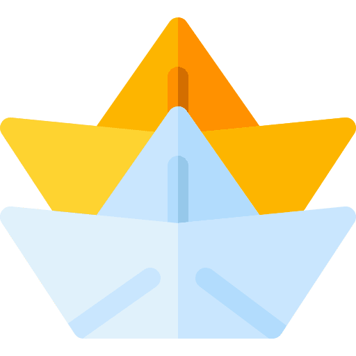 Paper ship art handcraft origami icon Paper ship art handcraft origami icon