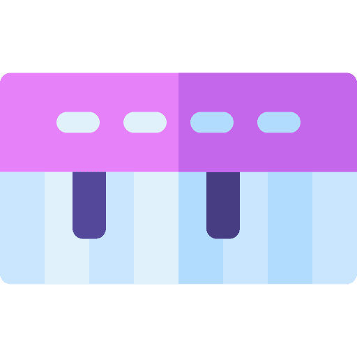 Piano toy electronics play icon Piano toy electronics play icon
