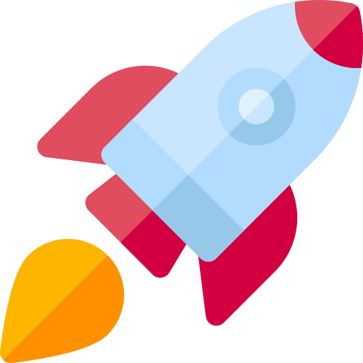 Rocket transport startup spacecraft icon Rocket transport startup spacecraft icon