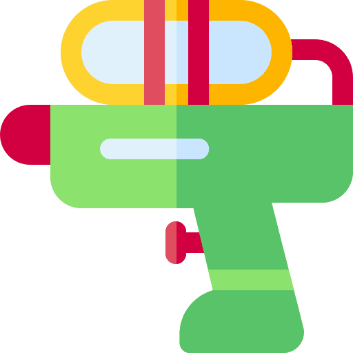 Water gun play kid and baby child icon Water gun play kid and baby child icon