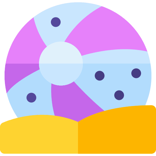 Beach ball summer play holidays icon Beach ball summer play holidays icon