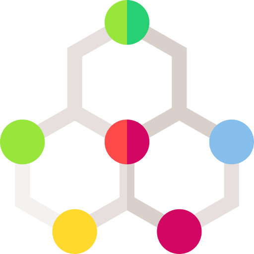 Chemical structure education chemistry icon