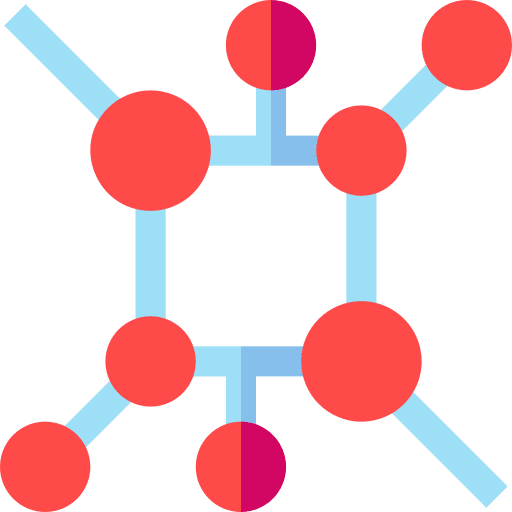 Nano technology nano technology polymer particle icon