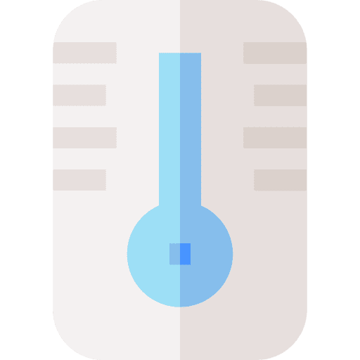 Thermometer education fever forecast icon