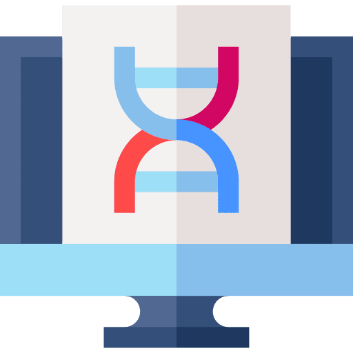 Dna education screen dna icon Dna education screen dna icon