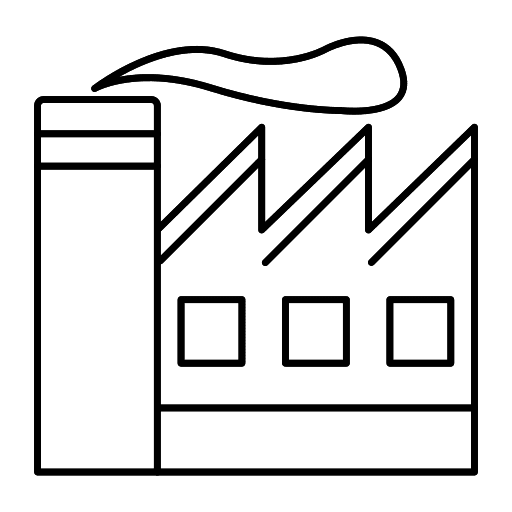 Factory smoke factory contamination icon