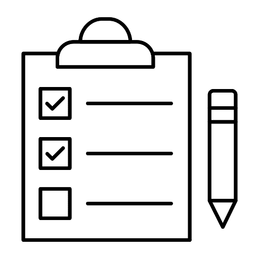 Clipboard check list criteria pencil icon