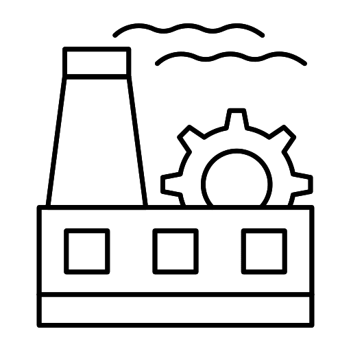 Factory industry setting factory icon