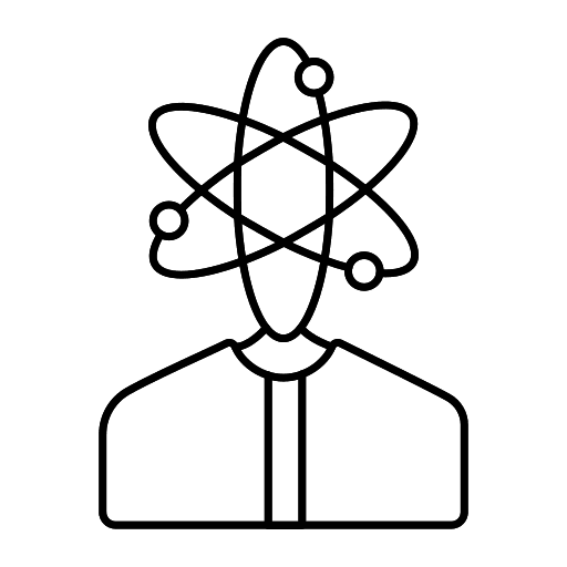Atoms education electron physics icon