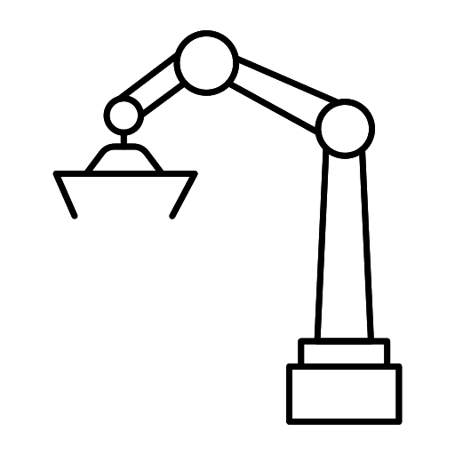 Robot arm robotics robot arm manipulator icon