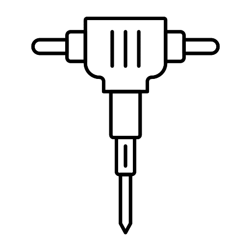 Drill construction and tools maintenance repair icon