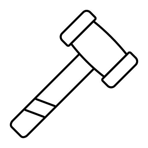 Hammer mallet construction and tools repair icon