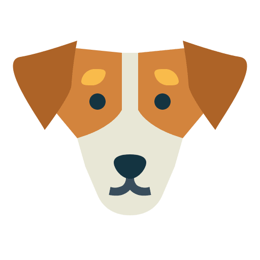 Jack russell terrier dog animals mammal icon