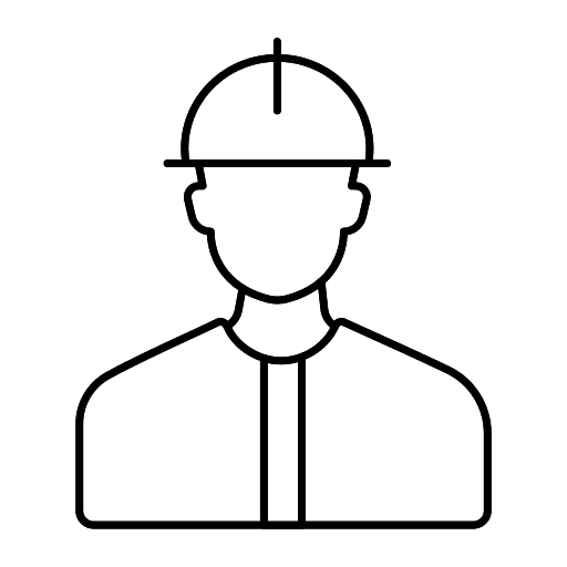 Worker engineer people avatar icon