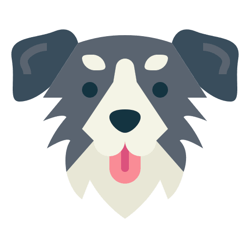 Australian shepherd dog pet breed icon Australian shepherd dog pet breed icon