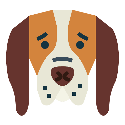 Basset hound mammal dog breed icon Basset hound mammal dog breed icon