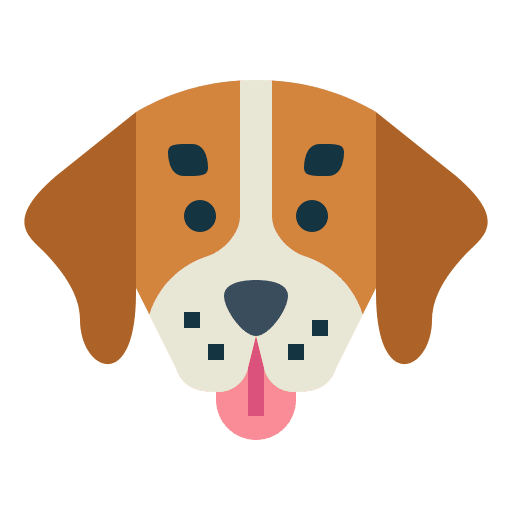 Beagle breed animal pet icon Beagle breed animal pet icon