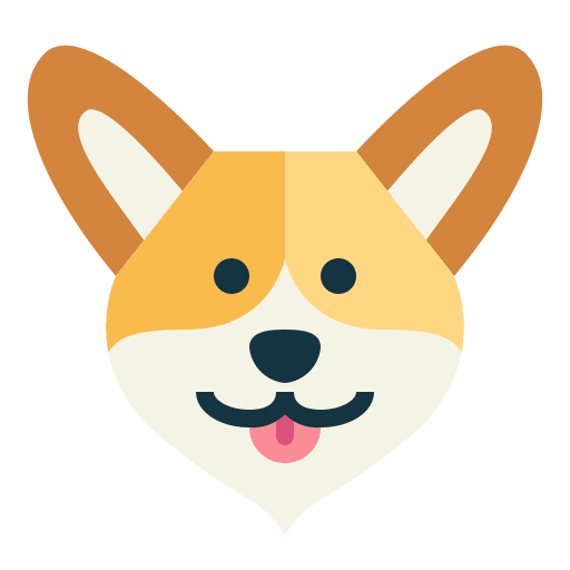 Corgi breed dog animal icon