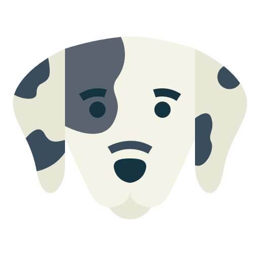 Dalmatian breed dog animal icon