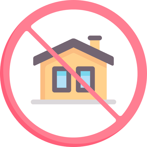House poverty homeless signal icon
