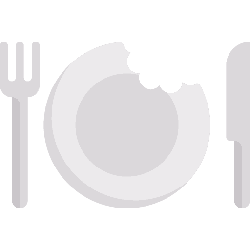 Hunger bite food and restaurant dish icon