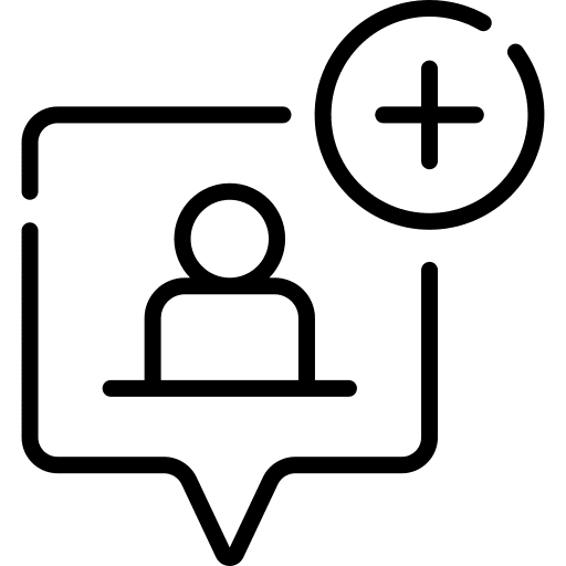 Follower add user follow plus sign icon
