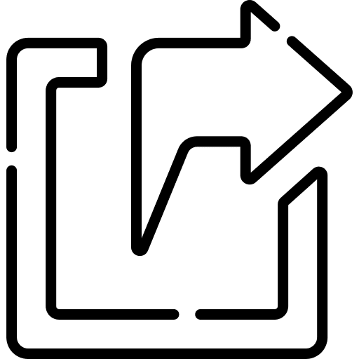 Share arrow share arrow ui social media icon