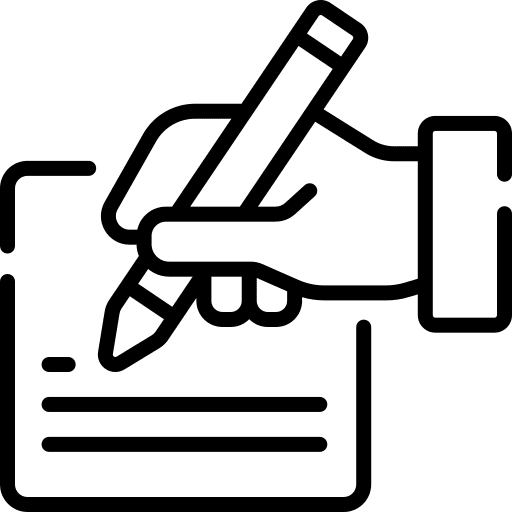 Writing plan notebook lecture icon