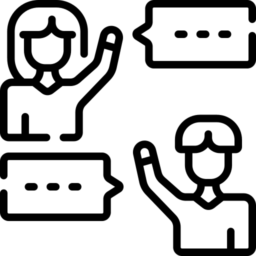 Communication interaction communication people icon