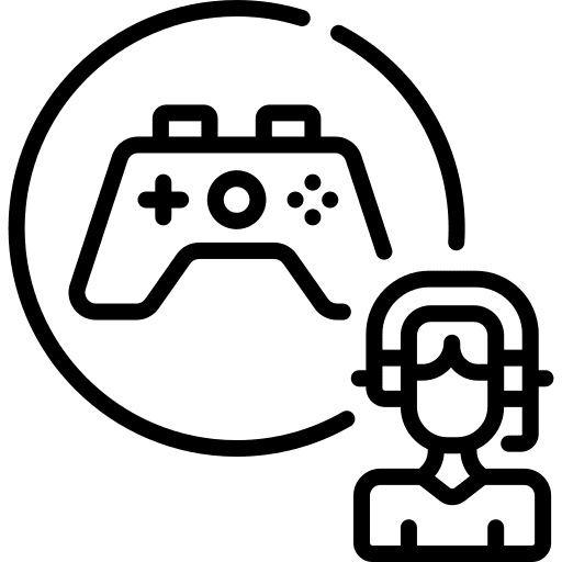 Gamer gamer blogger live streaming icon