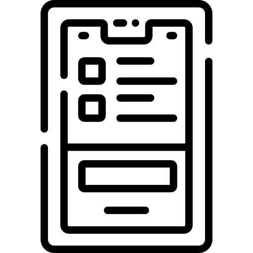 Smartphone hand smartphone app icon